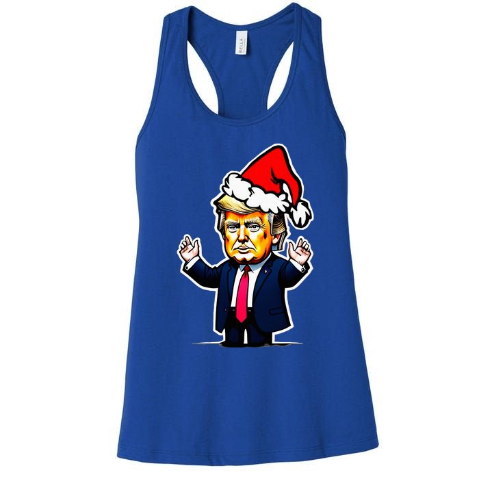 Donald Trump Christmas For Dads Women's Racerback Tank