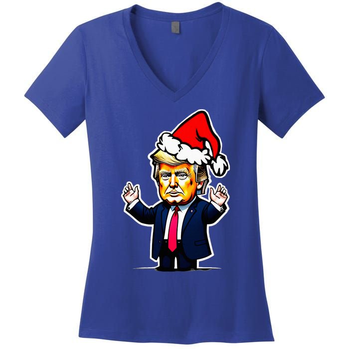 Donald Trump Christmas For Dads Women's V-Neck T-Shirt