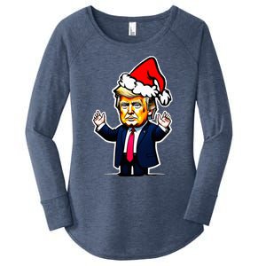 Donald Trump Christmas For Dads Women's Perfect Tri Tunic Long Sleeve Shirt