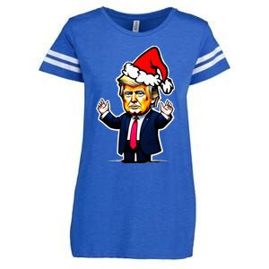 Donald Trump Christmas For Dads Enza Ladies Jersey Football T-Shirt