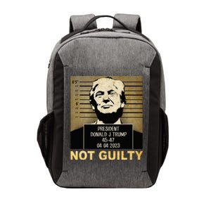 Donal Trump campaig releases mugshot Not Guilty Vector Backpack