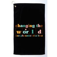 Dyslexia Teacher Changing The World One Phoneme At A Time Golf Towel