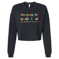 Dyslexia Teacher Changing The World One Phoneme At A Time Cropped Pullover Crew