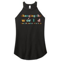 Dyslexia Teacher Changing The World One Phoneme At A Time Women's Perfect Tri Rocker Tank