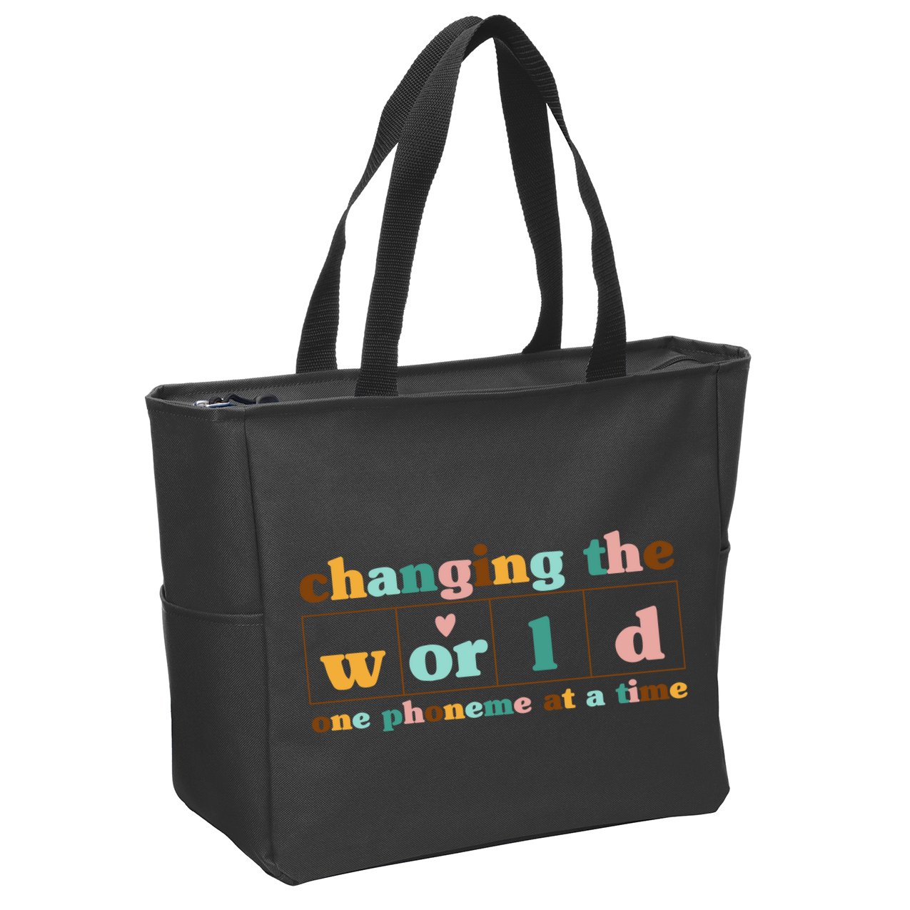 Dyslexia Teacher Changing The World One Phoneme At A Time Zip Tote Bag