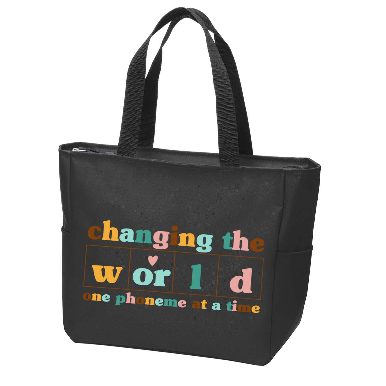 Dyslexia Teacher Changing The World One Phoneme At A Time Zip Tote Bag