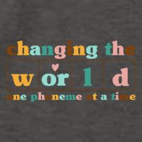 Dyslexia Teacher Changing The World One Phoneme At A Time Vector Backpack