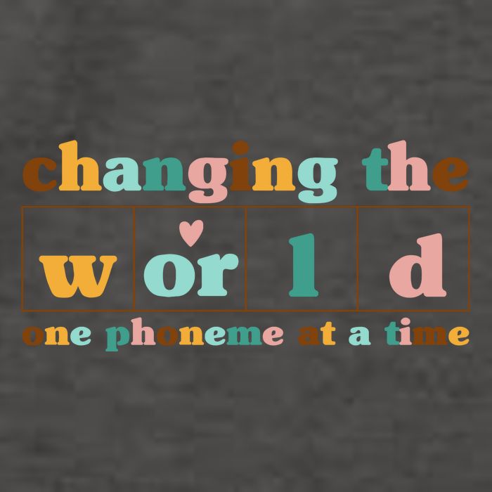 Dyslexia Teacher Changing The World One Phoneme At A Time Vector Backpack