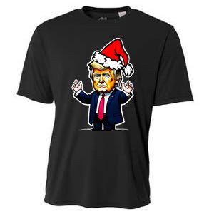 Donald Trump Christmas For Dads & Women Christmas Trump Cooling Performance Crew T-Shirt