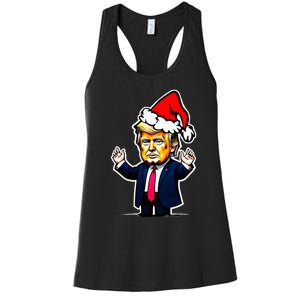 Donald Trump Christmas For Dads & Women Christmas Trump Women's Racerback Tank