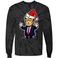 Donald Trump Christmas For Dads & Women Christmas Trump Tie-Dye Long Sleeve Shirt