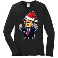 Donald Trump Christmas For Dads & Women Christmas Trump Ladies Long Sleeve Shirt