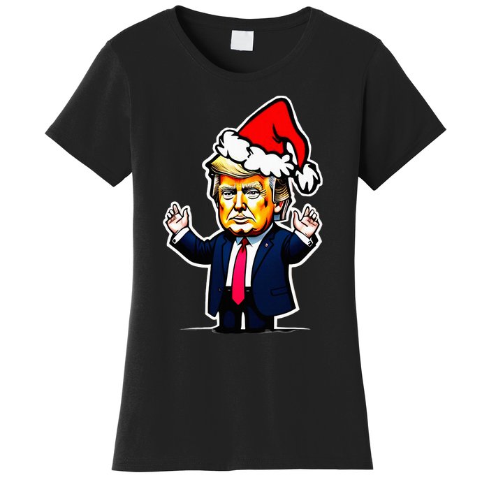 Donald Trump Christmas For Dads & Women Christmas Trump Women's T-Shirt