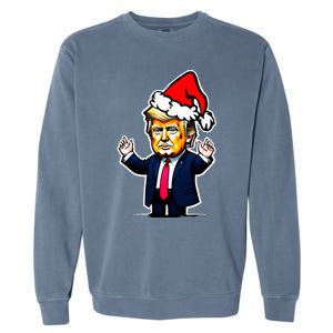 Donald Trump Christmas For Dads & Women Christmas Trump Garment-Dyed Sweatshirt