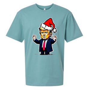 Donald Trump Christmas For Dads & Women Christmas Trump Sueded Cloud Jersey T-Shirt