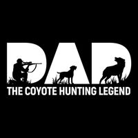 Dad The Coyote Hunting Legend Gift Cooling Performance Long Sleeve Crew