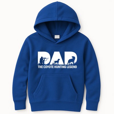Dad The Coyote Hunting Legend Gift Kids Hoodie