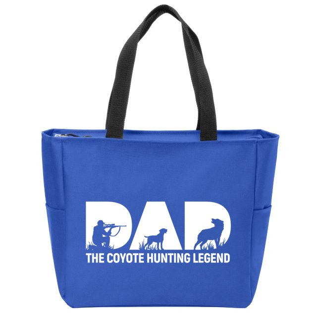 Dad The Coyote Hunting Legend Gift Zip Tote Bag