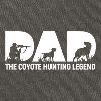 Dad The Coyote Hunting Legend Gift Cotton Canvas Backpack