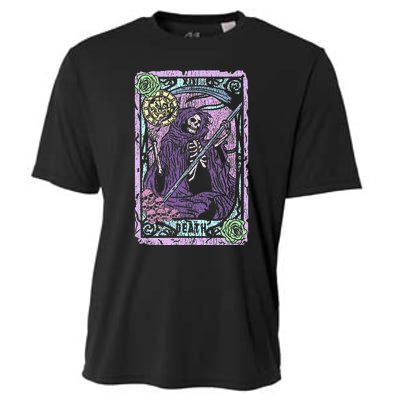 Death Tarot Card Witchcraft Occult Pastel Goth Reaper Cooling Performance Crew T-Shirt