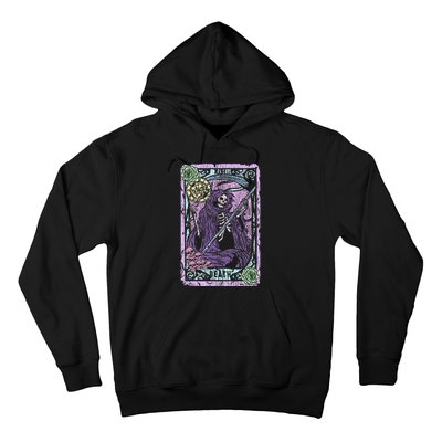 Death Tarot Card Witchcraft Occult Pastel Goth Reaper Hoodie