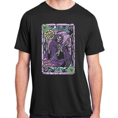 Death Tarot Card Witchcraft Occult Pastel Goth Reaper Adult ChromaSoft Performance T-Shirt