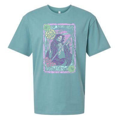 Death Tarot Card Witchcraft Occult Pastel Goth Reaper Sueded Cloud Jersey T-Shirt