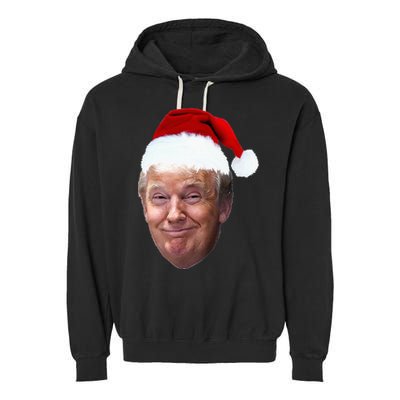 Donald Trump Christmas Funny Maga Santa Hat Gift Garment-Dyed Fleece Hoodie