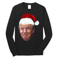 Donald Trump Christmas Funny Maga Santa Hat Gift Long Sleeve Shirt