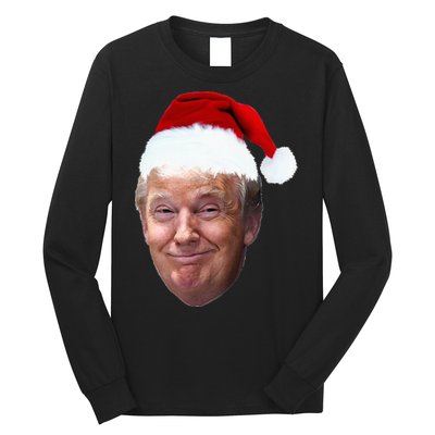 Donald Trump Christmas Funny Maga Santa Hat Gift Long Sleeve Shirt