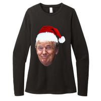 Donald Trump Christmas Funny Maga Santa Hat Gift Womens CVC Long Sleeve Shirt