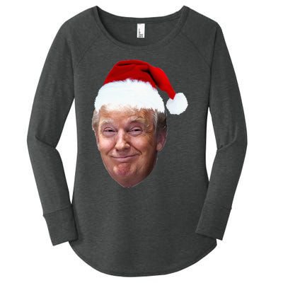 Donald Trump Christmas Funny Maga Santa Hat Gift Women's Perfect Tri Tunic Long Sleeve Shirt