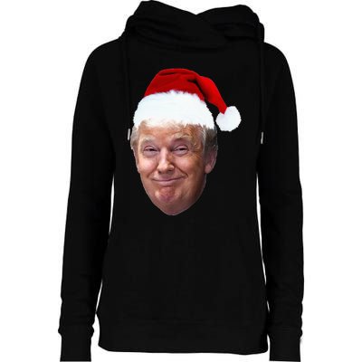 Donald Trump Christmas Funny Maga Santa Hat Gift Womens Funnel Neck Pullover Hood