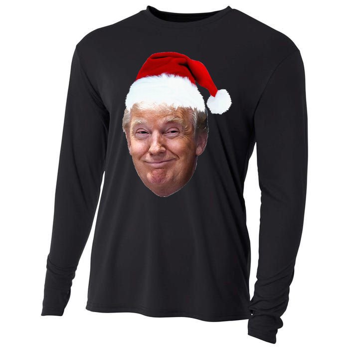 Donald Trump Christmas Funny Maga Santa Hat Gift Cooling Performance Long Sleeve Crew