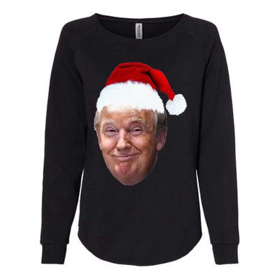 Donald Trump Christmas Funny Maga Santa Hat Gift Womens California Wash Sweatshirt