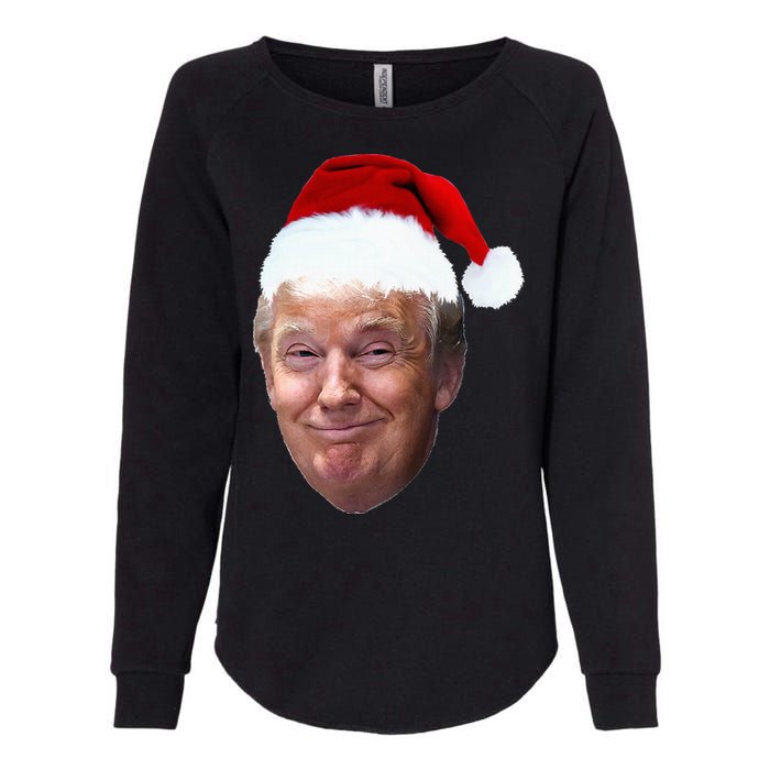 Donald Trump Christmas Funny Maga Santa Hat Gift Womens California Wash Sweatshirt