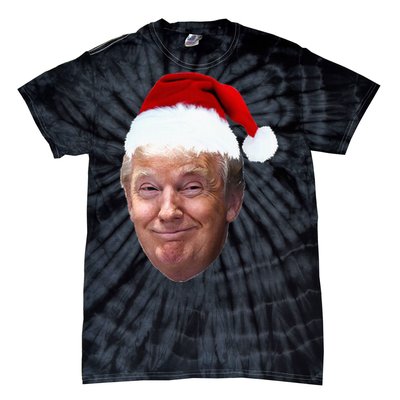 Donald Trump Christmas Funny Maga Santa Hat Gift Tie-Dye T-Shirt