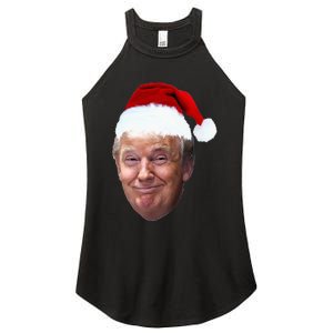 Donald Trump Christmas Funny Maga Santa Hat Gift Women's Perfect Tri Rocker Tank