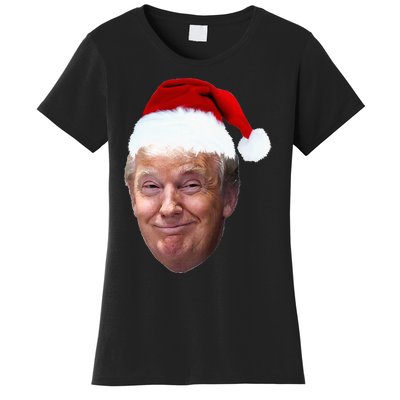 Donald Trump Christmas Funny Maga Santa Hat Gift Women's T-Shirt