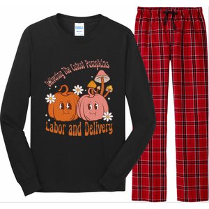 Delivering The Cutest Pumpkins Labor & Delivery Halloween Long Sleeve Pajama Set