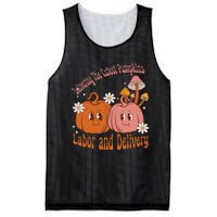 Delivering The Cutest Pumpkins Labor & Delivery Halloween Mesh Reversible Basketball Jersey Tank