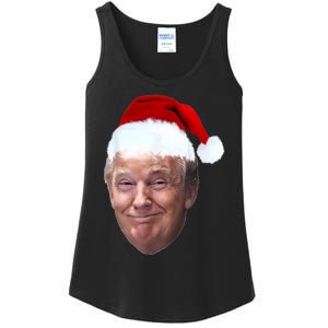 Donald Trump Christmas Funny Maga Santa Hat Gift Ladies Essential Tank