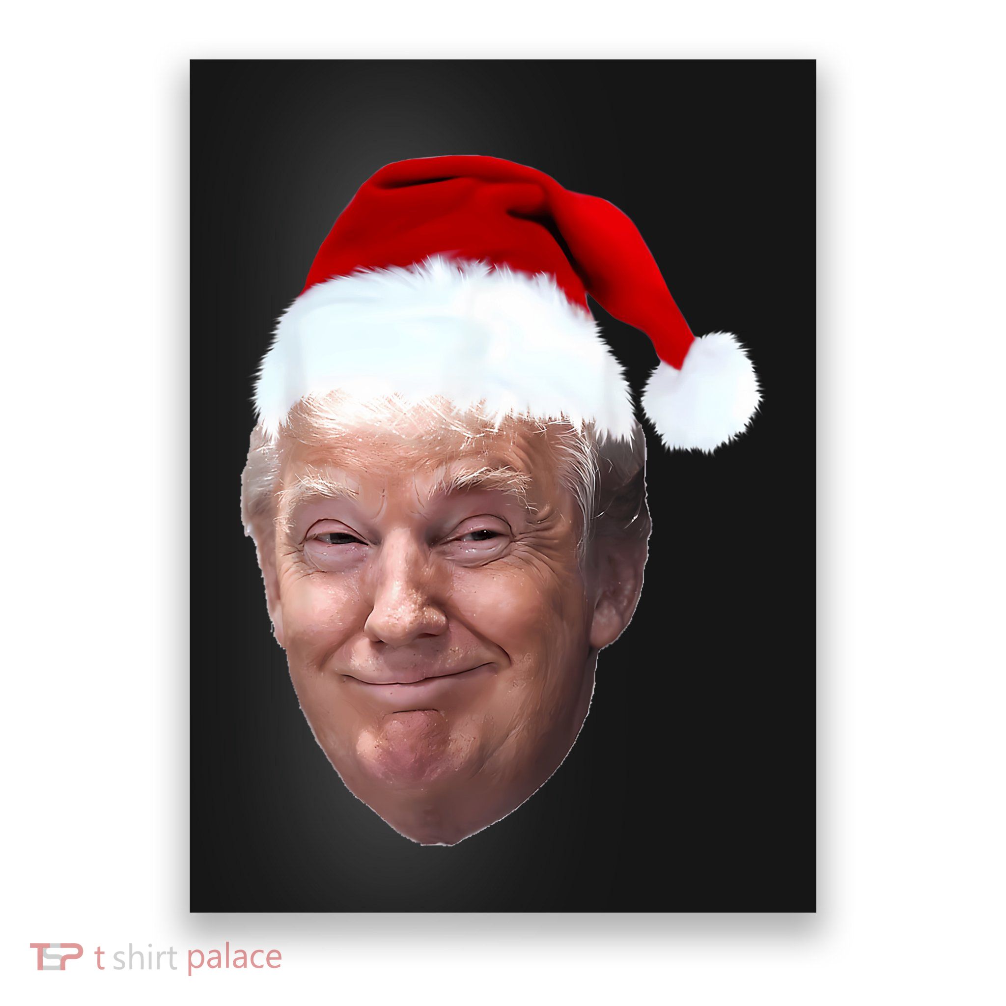 Donald Trump Christmas Funny Maga Santa Hat Gift Poster