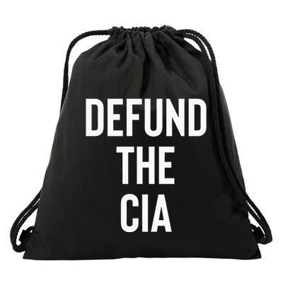 Defund The CIA Central Intelligence Agency Politics Drawstring Bag
