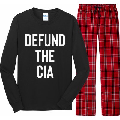 Defund The CIA Central Intelligence Agency Politics Long Sleeve Pajama Set