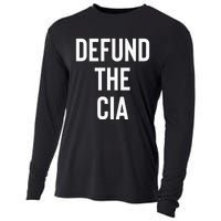 Defund The CIA Central Intelligence Agency Politics Cooling Performance Long Sleeve Crew