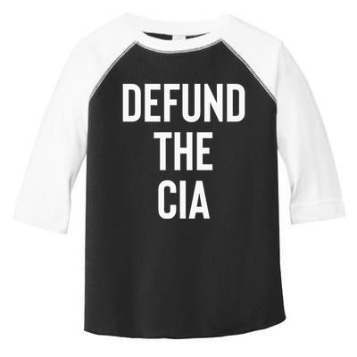 Defund The CIA Central Intelligence Agency Politics Toddler Fine Jersey T-Shirt