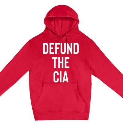 Defund The CIA Central Intelligence Agency Politics Premium Pullover Hoodie