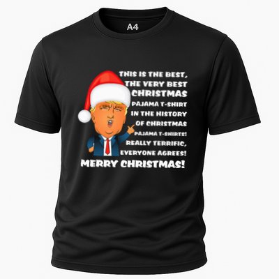 Donald Trump Christmas Pajama Performance Shirt