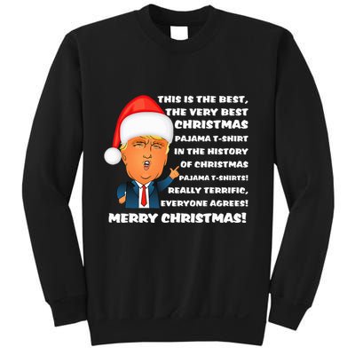 Donald Trump Christmas Pajama Sweatshirt
